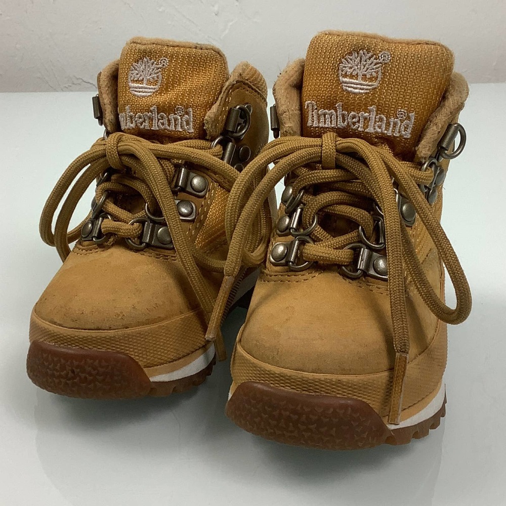 Timberland Euro Hiker boots wheat Nubuck toddler size 5 unisex